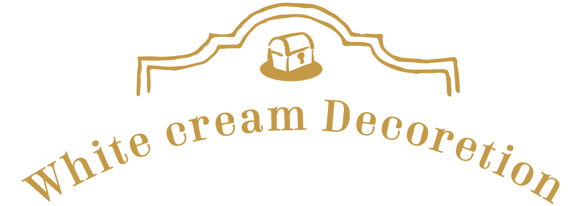 white cream decoration