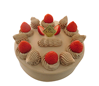 苺の生チョコデコレーション